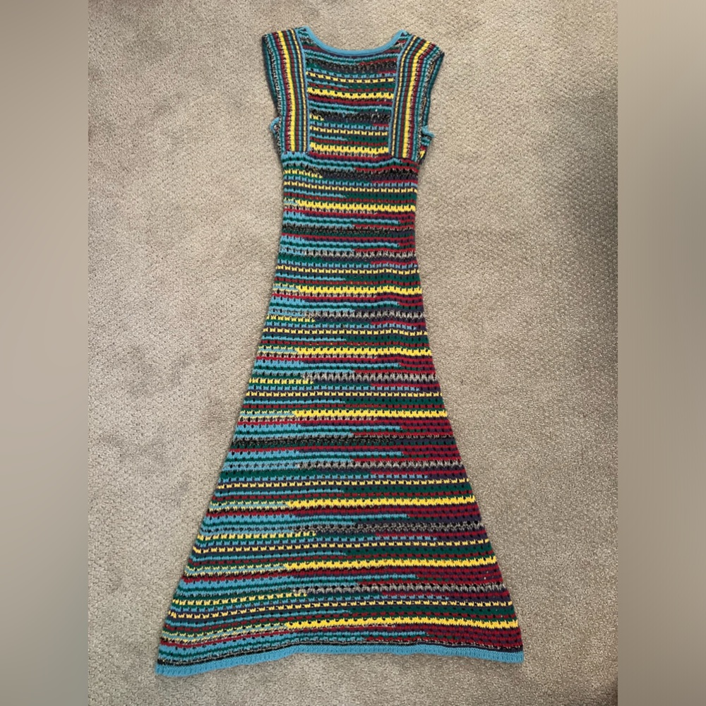Zara maxi striped sweater dress